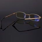 Folding Anti Blue-ray Presbyopic Reading Glasses with Case & Cleaning Cloth, +4.00D, +4.00D