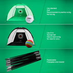 PGM Golf Training Aids Indoor Sports Hitting Practice Net 2m, 2m