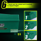 PGM Golf Ball Dispenser Automatic Tee Up Machine with Club Rack, Size: 62x32x32cm, 62x32x32cm Green