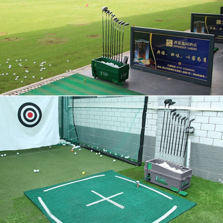 PGM Golf Ball Dispenser Automatic Tee Up Machine with Club Rack, Size: 62x32x32cm, 62x32x32cm Green