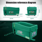 PGM Golf Ball Dispenser Automatic Tee Up Machine with Club Rack, Size: 62x32x32cm, 62x32x32cm Green