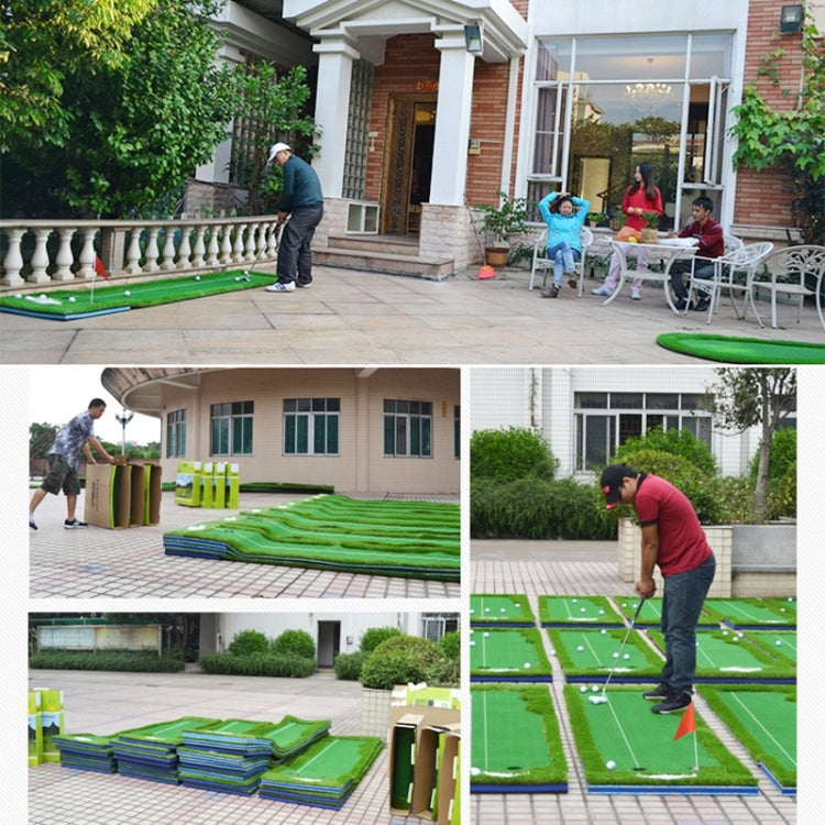 PGM Golf Double Colors Putting Mat Push Rod Trainer, Size: 75x300cm, Size: 75x300cm