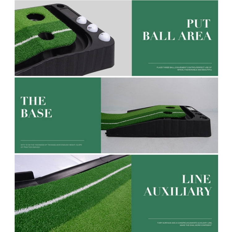 PGM Golf Mini Putting Mat Push Rod Trainer 3m, without Auto Ball Return Fairway, 3m, without Auto Ball Return Fairway