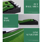 PGM Golf Mini Putting Mat Push Rod Trainer 3m, without Auto Ball Return Fairway, 3m, without Auto Ball Return Fairway