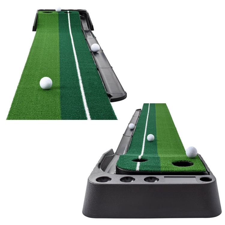 PGM Golf Mini Putting Mat Push Rod Trainer 3m, with Auto Ball Return Fairway, 3m, with Auto Ball Return Fairway