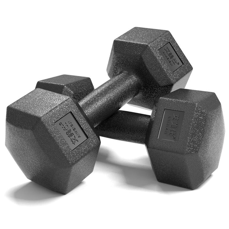 4kg A Pair Glue-Covered Hexagonal Dumbbell, 4kg 4kg