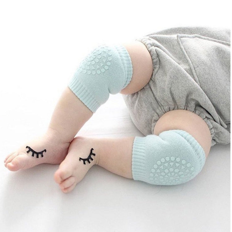 One Pair Anti-slip Children Baby Crawling Walking Knee Guard Elbow Guard Protecting Pads, 12*9CM (Black)