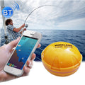 Bluetooth Fish Detector 125KHz Sonar Sensor 0.6-36m Depth Locator Fishes Finder Alarm for iOS & Android Mobile Phones, Operating Range: 0.6-36m Operating Range: 0.6-36m