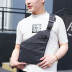 Multi-Function Portable Anti-theft Polyester Business Chest Bag Outdoor Sports Left Shoulder Bag for Men, Left Shoulder Left Shoulder