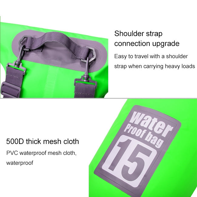 Outdoor Waterproof Dry Dual Shoulder Strap Bag Dry Sack, Capacity: 30L, 30L – Waterproof