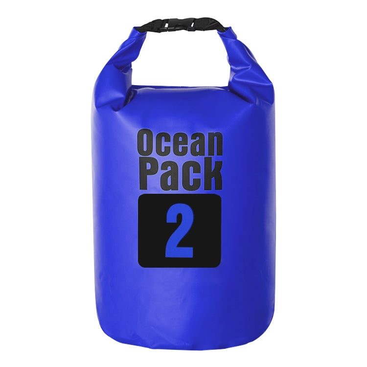 Outdoor Waterproof Bag Dry Sack PVC Barrel Bag, Capacity: 2L, Capacity: 2L (Dark Blue), Capacity: 2L (Orange), Capacity: 2L (Green), Capacity: 2L (Yellow) Capacity: 2L (Dark Blue) Dark Blue