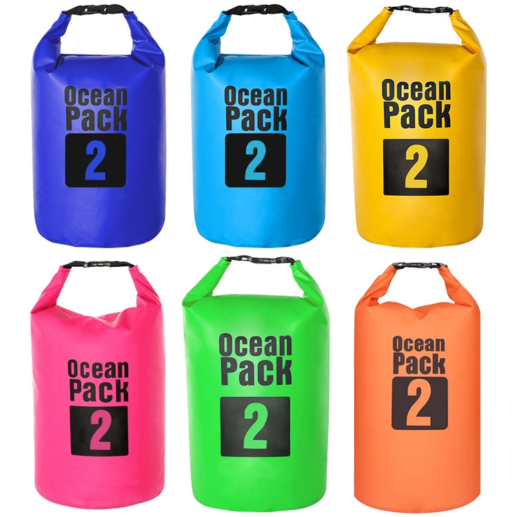 Outdoor Waterproof Bag Dry Sack PVC Barrel Bag, Capacity: 2L, Capacity: 2L (Dark Blue), Capacity: 2L (Orange), Capacity: 2L (Green), Capacity: 2L (Yellow) – Waterproof
