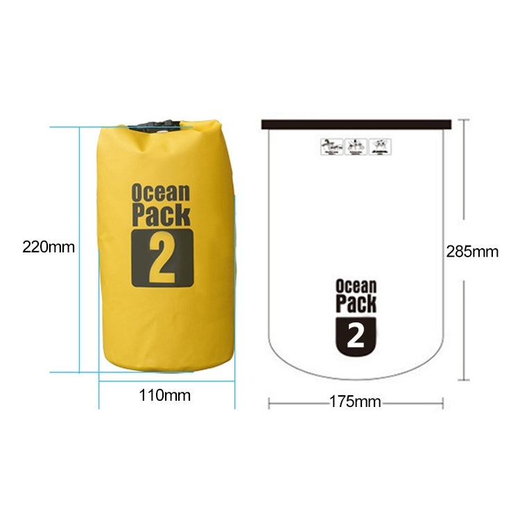 Outdoor Waterproof Bag Dry Sack PVC Barrel Bag, Capacity: 2L, Capacity: 2L (Dark Blue), Capacity: 2L (Orange), Capacity: 2L (Green), Capacity: 2L (Yellow) – Waterproof