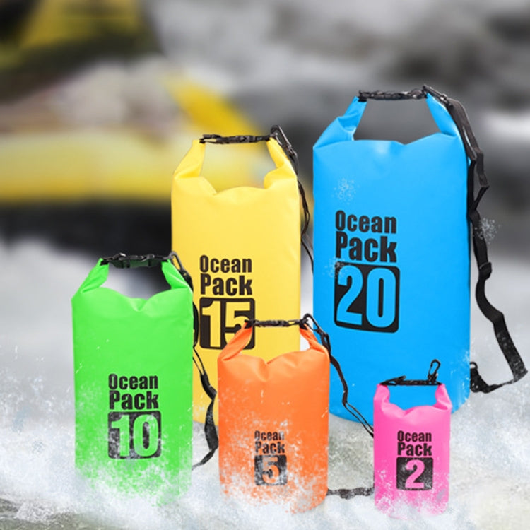 Outdoor Waterproof Bag Dry Sack PVC Barrel Bag, Capacity: 2L, Capacity: 2L (Dark Blue), Capacity: 2L (Orange), Capacity: 2L (Green), Capacity: 2L (Yellow) – Waterproof