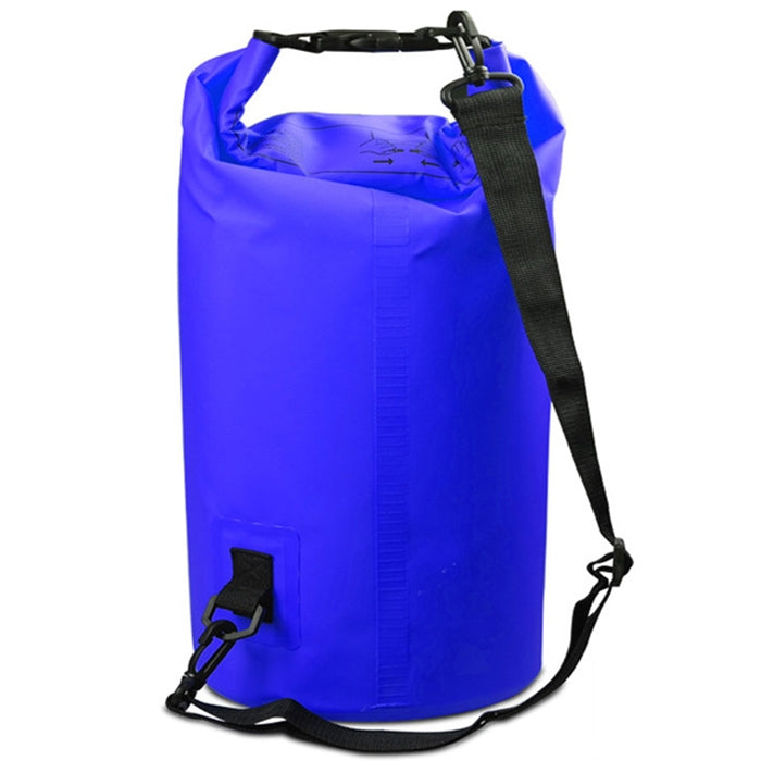 Outdoor Waterproof Double Shoulder Bag Dry Sack PVC Barrel Bag, Capacity: 20L, Capacity: 20L (Green), Capacity: 20L (Sky Blue), Capacity: 20L (Yellow), Capacity: 20L (Black), Capacity: 20L (Dark Blue), Capacity: 20L (Orange), Capacity: 20L (Pink) –... Capacity: 20L (Dark Blue) Dark Blue