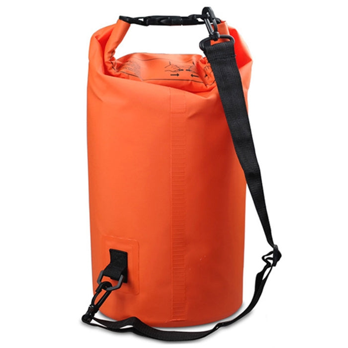 Outdoor Waterproof Double Shoulder Bag Dry Sack PVC Barrel Bag, Capacity: 20L, Capacity: 20L (Green), Capacity: 20L (Sky Blue), Capacity: 20L (Yellow), Capacity: 20L (Black), Capacity: 20L (Dark Blue), Capacity: 20L (Orange), Capacity: 20L (Pink) –... Capacity: 20L (Orange) Orange