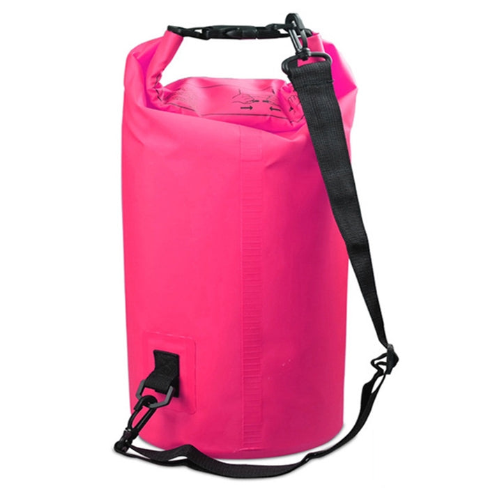 Outdoor Waterproof Double Shoulder Bag Dry Sack PVC Barrel Bag, Capacity: 20L, Capacity: 20L (Green), Capacity: 20L (Sky Blue), Capacity: 20L (Yellow), Capacity: 20L (Black), Capacity: 20L (Dark Blue), Capacity: 20L (Orange), Capacity: 20L (Pink) –... Capacity: 20L (Pink) Pink