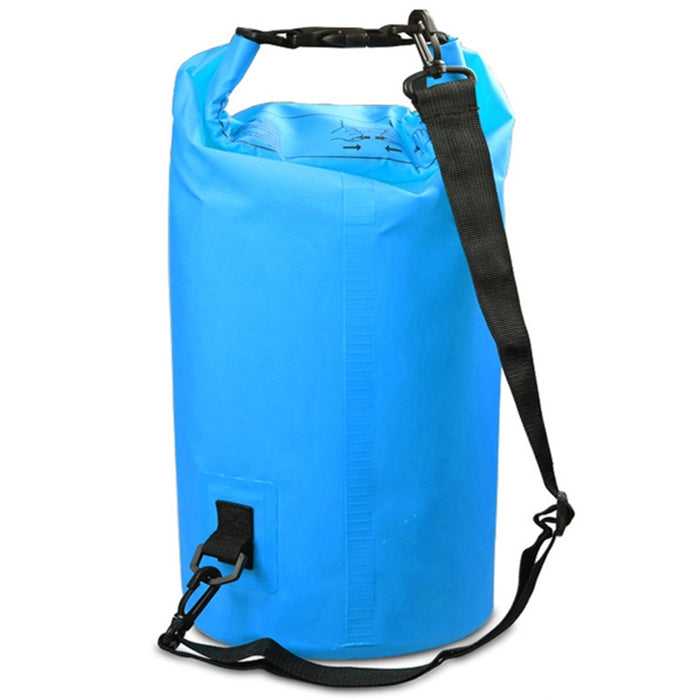 Outdoor Waterproof Double Shoulder Bag Dry Sack PVC Barrel Bag, Capacity: 20L, Capacity: 20L (Green), Capacity: 20L (Sky Blue), Capacity: 20L (Yellow), Capacity: 20L (Black), Capacity: 20L (Dark Blue), Capacity: 20L (Orange), Capacity: 20L (Pink) –... Capacity: 20L (Sky Blue) Sky Blue