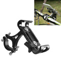 Universal Non-rotatable Aluminum Alloy Fixing Frame Motorcycle Bicycle Mobile Phone Holder Black