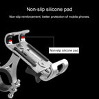 Universal Non-rotatable Aluminum Alloy Fixing Frame Motorcycle Bicycle Mobile Phone Holder