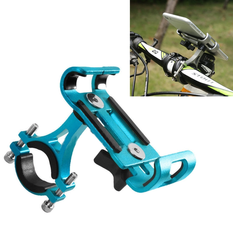 Universal Non-rotatable Aluminum Alloy Fixing Frame Motorcycle Bicycle Mobile Phone Holder – Aluminum Alloy Blue