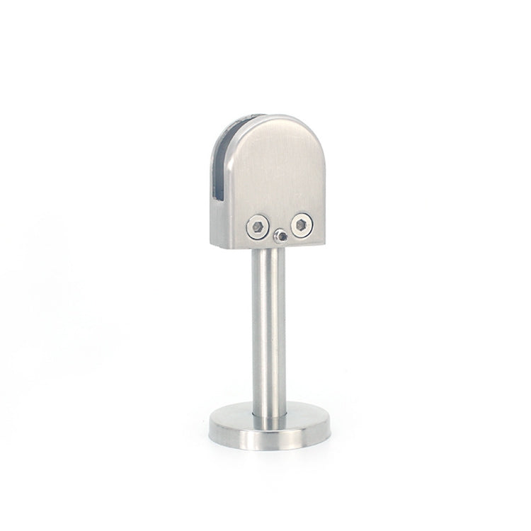 304 Stainless Steel Glass Fish Mouth Support Rod Fixing Clip with 14x60mm Rod, Specification: M, M, with 14x60mm Rod