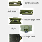 GoldGood K4074 Outdoor Multi-function Military Travel Geology Pocket Prismatic American Compass with Luminous Display, K4074