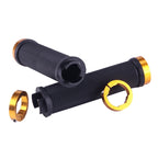 OQSPORT 2 PCS Bike Hand Grips Bilateral Lock Straight Barrel MTB Bicycle Anti-slip Handlebar Grips, 801