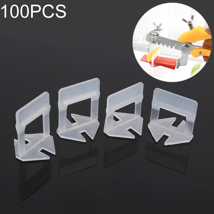 100 PCS 2.0mm Lengthen Tile Leveling System Clips Kit Wall Floor Tile Spacer Tiling Tool for Paving Locator Tool OG6480, 2.0mm Lengthen 2.0mm Lengthen