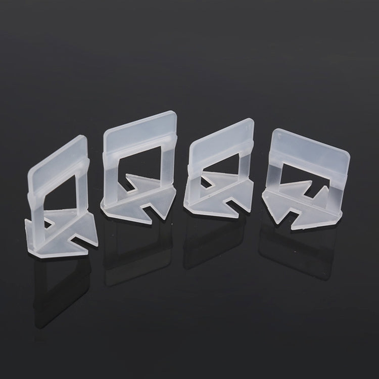 100 PCS 2.0mm Lengthen Tile Leveling System Clips Kit Wall Floor Tile Spacer Tiling Tool for Paving Locator Tool OG6480, 2.0mm Lengthen