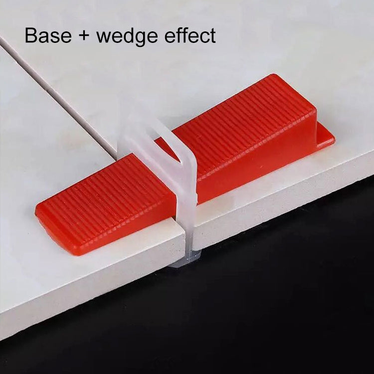 100 PCS 2.0mm Lengthen Tile Leveling System Clips Kit Wall Floor Tile Spacer Tiling Tool for Paving Locator Tool OG6480, 2.0mm Lengthen