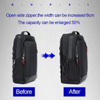 Bopai 751-006641 Large Capacity Business Fashion Breathable Laptop Backpack with External USB Interface, Size: 30 x 15 x 44cm, 751-006641 – Waterproof, Leather