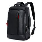 Bopai 751-006641 Large Capacity Business Fashion Breathable Laptop Backpack with External USB Interface, Size: 30 x 15 x 44cm, 751-006641 – Waterproof, Leather