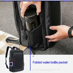 Bopai 751-006641 Large Capacity Business Fashion Breathable Laptop Backpack with External USB Interface, Size: 30 x 15 x 44cm, 751-006641 – Waterproof, Leather