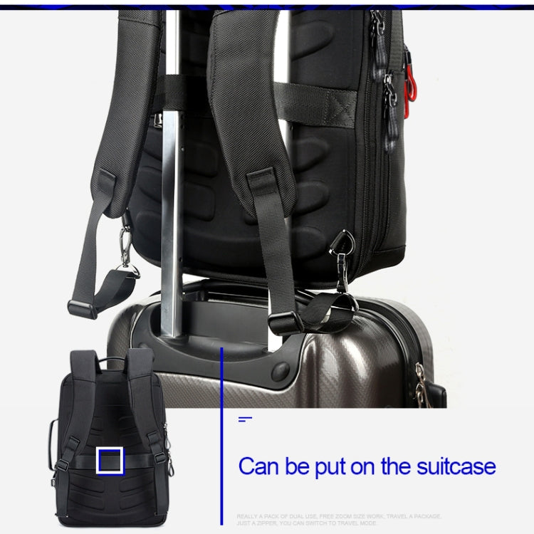 Bopai 751-006641 Large Capacity Business Fashion Breathable Laptop Backpack with External USB Interface, Size: 30 x 15 x 44cm, 751-006641 – Waterproof, Leather