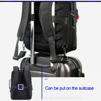 Bopai 751-006641 Large Capacity Business Fashion Breathable Laptop Backpack with External USB Interface, Size: 30 x 15 x 44cm, 751-006641 – Waterproof, Leather
