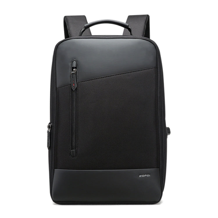 Bopai 851-009911 Business Anti-theft Waterproof Large Capacity Double Shoulder Bag,with USB Charging Port, Size: 30.5x13x45cm, 851-009911 – Waterproof, Leather