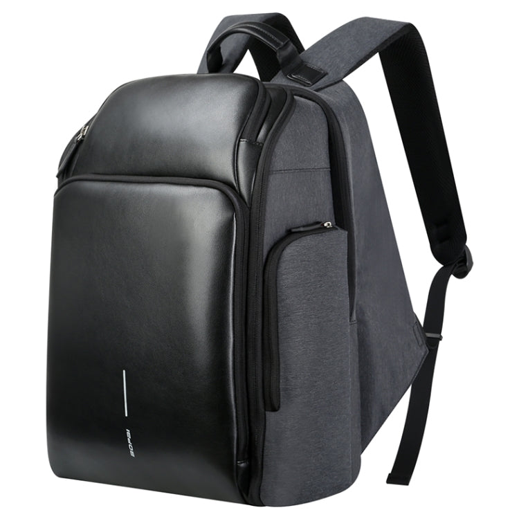 Bopai 851-010128 Business Anti-theft Waterproof Large Capacity Double Shoulder Bag,with USB Charging Port, Size: 34x19x43cm, 851-010128 – Waterproof, Leather