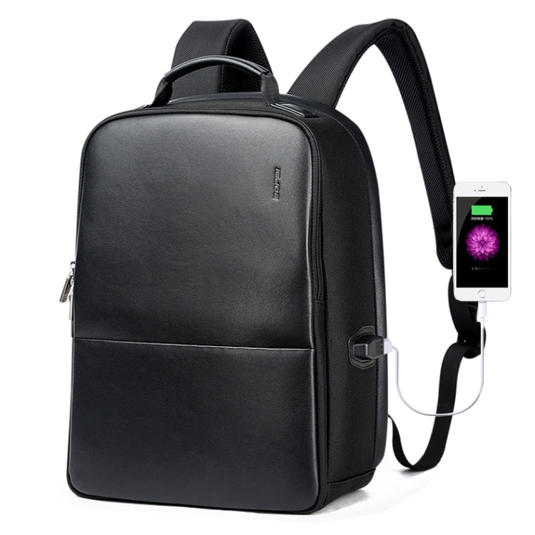 Bopai 751-006431 Business Waterproof Anti-theft Large Capacity Double Shoulder Bag,with USB Charging Port, Size: 27x16.5x40cm, 751-006431 – Waterproof, Leather 751-006431