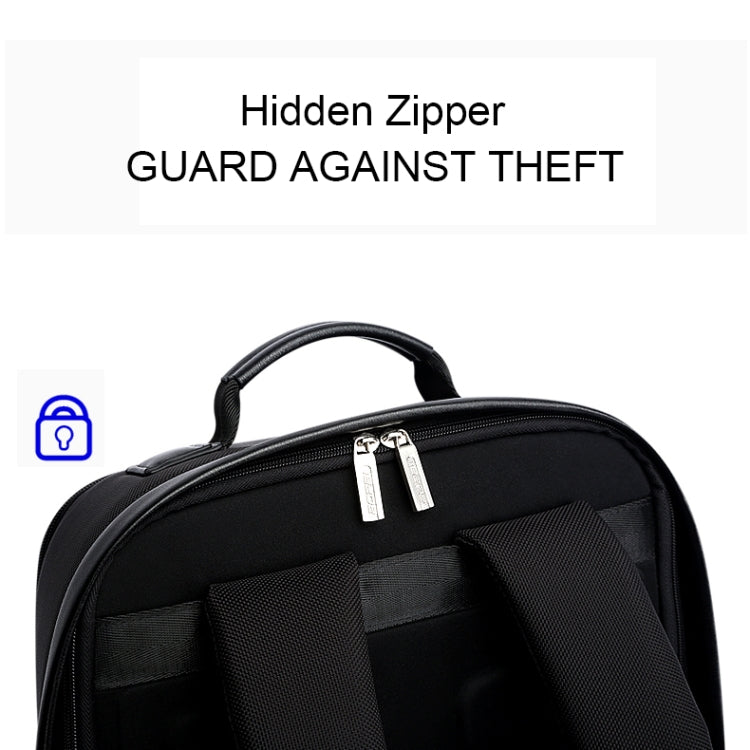Bopai 751-006431 Business Waterproof Anti-theft Large Capacity Double Shoulder Bag,with USB Charging Port, Size: 27x16.5x40cm, 751-006431 – Waterproof, Leather