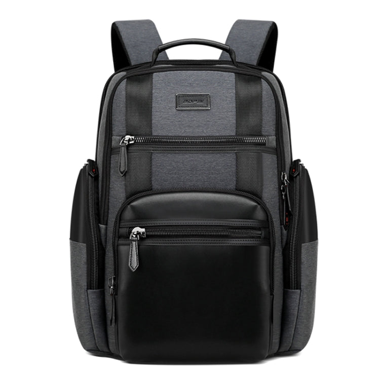 Bopai 851-014318 Fashion Outdoor Breathable Waterproof Anti-theft Three-layer Large Capacity Double Shoulder Bag,with USB Charging Port, Size: 31x17x44cm, 851-014318 – Waterproof, Leather