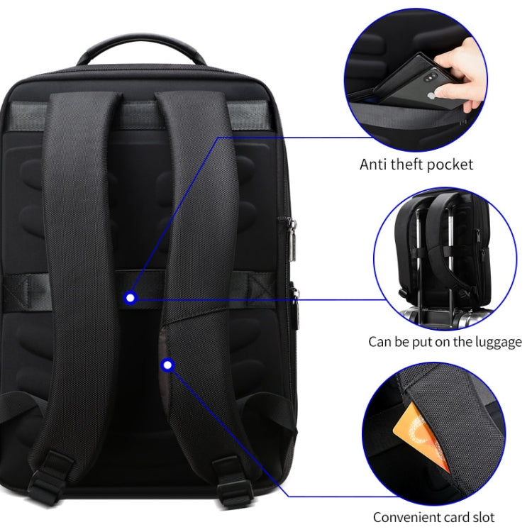 Bopai 61-02511 Business Travel Breathable Waterproof Anti-theft Man Backpack, Size: 30x15x44cm, 61-02511 – Waterproof, Leather
