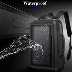Bopai 751-006551 Large Capacity Business Casual Breathable Laptop Backpack with External USB Interface, Size: 30 x 12 x 44cm, 751-006551 – Waterproof, Leather