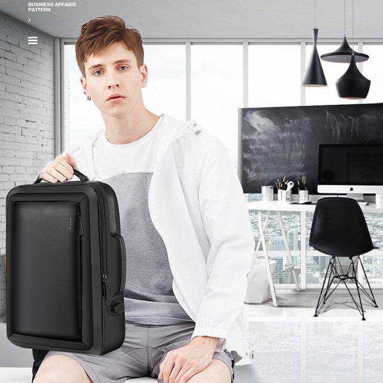 Bopai 751-006551 Large Capacity Business Casual Breathable Laptop Backpack with External USB Interface, Size: 30 x 12 x 44cm, 751-006551 – Waterproof, Leather