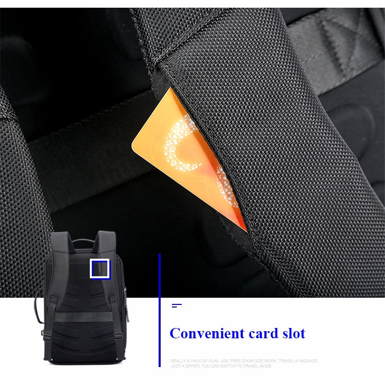 Bopai 751-006551 Large Capacity Business Casual Breathable Laptop Backpack with External USB Interface, Size: 30 x 12 x 44cm, 751-006551 – Waterproof, Leather