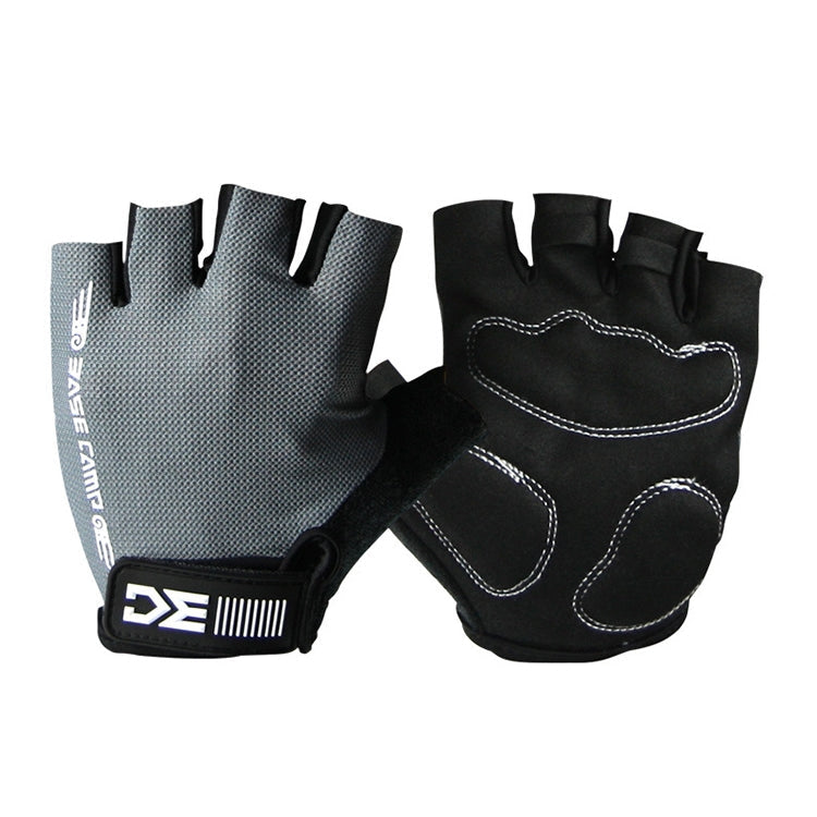 BaseCamp BC-204 Bicycle Half Finger Gloves Lycra Fabric Cycling Gloves, Size: M, Size: M