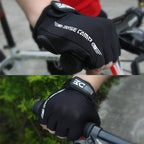 BaseCamp BC-204 Bicycle Half Finger Gloves Lycra Fabric Cycling Gloves, Size: L, Size: L