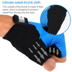 BaseCamp BC-204 Bicycle Half Finger Gloves Lycra Fabric Cycling Gloves, Size: L, Size: L