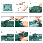 132 Gallons 500L PP Garden Fallen Leaves Bags Green Waste Bags, Size: 80cm x 100cm, 500L