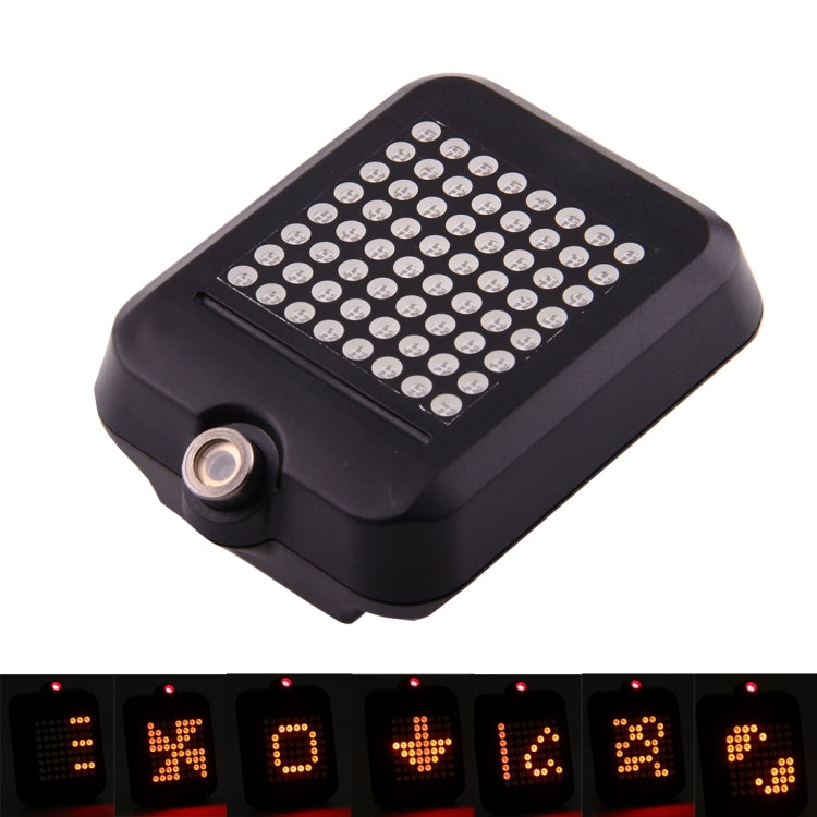 Bicycle Intelligent Wireless Control USB Rechargeable Turn Signal Light Bike Rear Brake Light with Laser & Mount Holder Strap, AQY-0100 AQY-0100